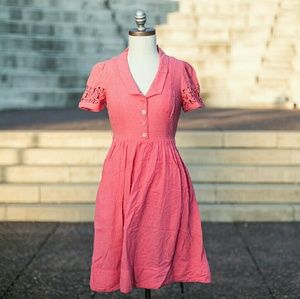 Maeve Retro Coral Dress